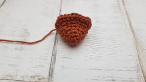 crochet nose for fox