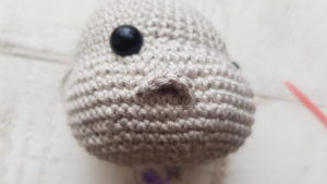 crochet hippo nose