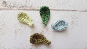 crochet leaves