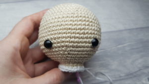 crochet doll head