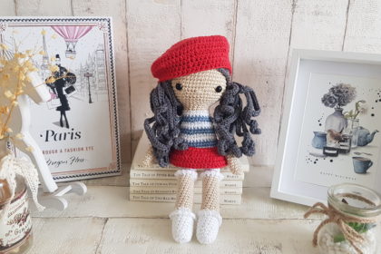 crochet french doll