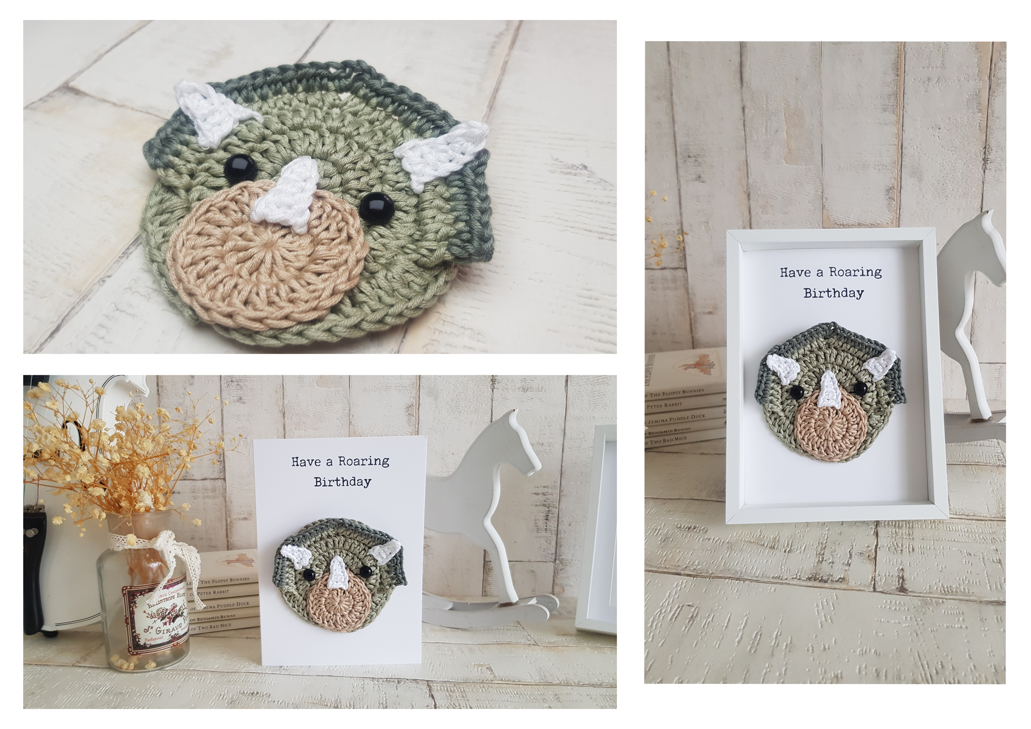 crochet greeting cards