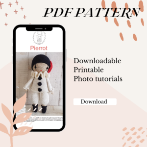 the pattern of pierrot the clown is shown on a mobile device