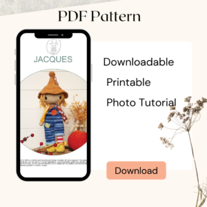 crochet pattern shown on a phone